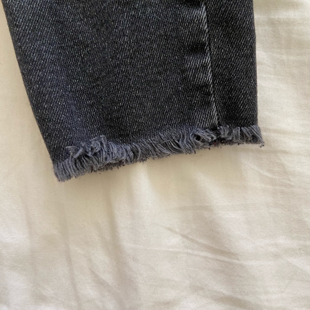 Free people black skinny raw hem jeans 26 EUC - Picture 4 of 5